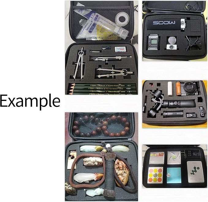 Electronics Organizer Travel Case,DIY Sponge Protection Electronic Organizer Travel Carrying Case Tech Accessories Hard Case Tech Pouch for Mouse Projector Charger Phone Earphone Hard Disk