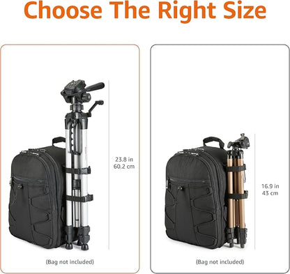 Amazon Basics 60-inch Lightweight DSLR Tripod with Bag, Black