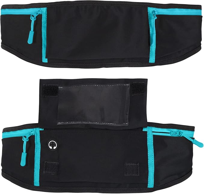 Vive Running Belt Fanny Pack for Women, Men, Kids, Adults, Jogging, Workouts- Waterproof Runners Reflective Waist Pack Bag with Phone Holder - for Fitness, Exercise, Gym, Hiking, Travel, Running Gift