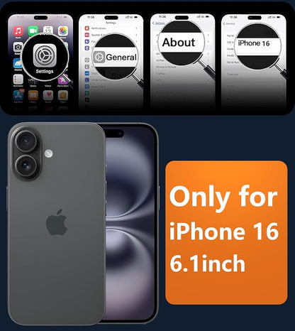 FNTCASE for iPhone 16 Case: Camera Control Capture Protection Magnetic Matte Translucent Phone Case | Military Grade Drop-Proof Shockproof Thin Rugged Protective Cover