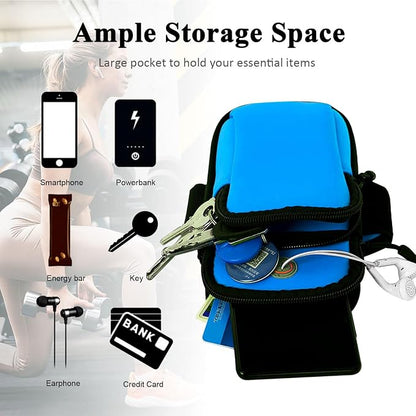 Phone Holder for Running Armband,Small Cell Phone Purse Crossbody for Women Men Kids,iPhone 11 12 13 14 15 16e 16 17 Pro Max Xs Xr X Plus Mini Galaxy Ultra Note Pouch Exercise Arm Bands Bags