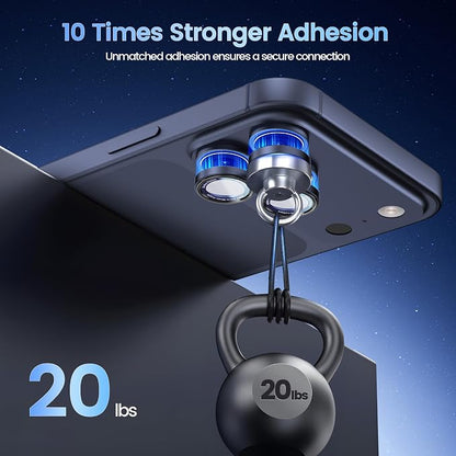 CACOE Camera Lens Protector for iPhone 17ProMax/17Pro/16ProMax/16Pro/15ProMax/15Pro/14ProMax/14Pro, [Anti-Scratch] [Drop-Proof][Strong-Adhesion] Camera Screen Cover(Dark Blue)