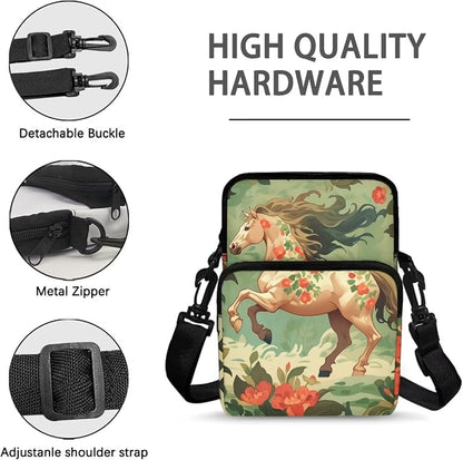 Men's Crossbody Bag, Small Cell Phone Wallet, Women's Shoulder Handbag, Travel Gym Bag