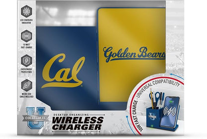 SOAR NCAA Unisex Wireless Charging Stand with Desktop Organizer