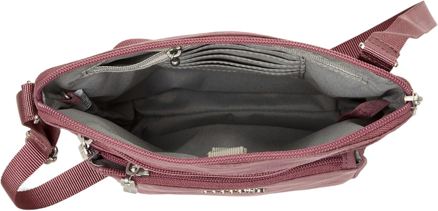 Baggallini Pocket Crossbody Bags for Women 8x8 Small Lightweight Durable Water-resistant Travel Purse W/Rfid