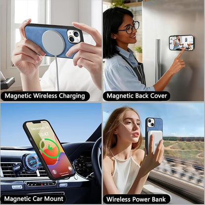 Wallet Case for iPhone 14 Plus with Card Holder/Crossbody Wallet/Strap| RFID Blocking | Magnetic | Kickstand | Detachable | PU Leather Phone Case for iPhone 14 Plus,6.7 in,Sky Blue