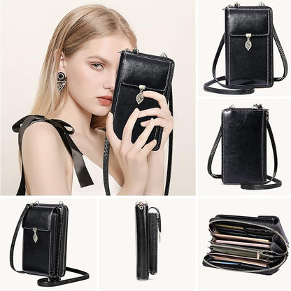 HUANLANG Small Crossbody Phone Bags for Women Leather Cell Phone Purse Wallet | Small, Cell Phone