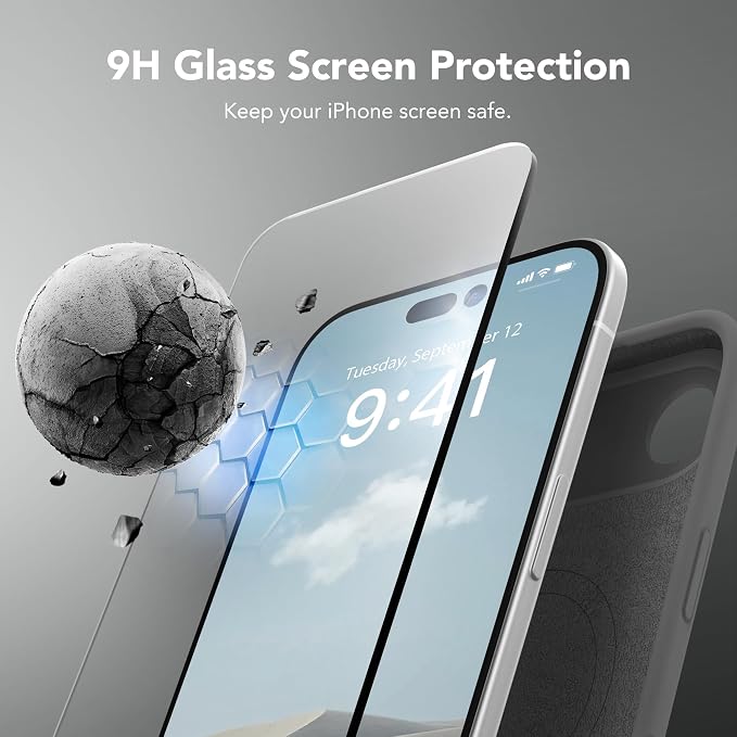 Magnetic for iPhone Air Case, Compatible with MagSafe, [Full Camera Protection][Screen Protector] Silicone Shockproof Protective Phone Case for iPhone 17 Air 6.5", Dark Gray