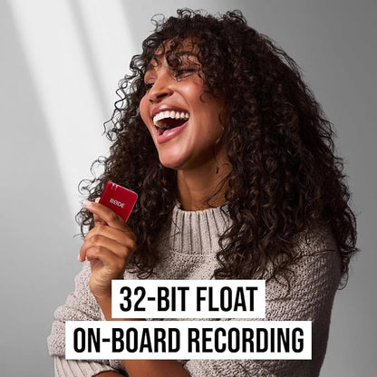 RØDE Wireless GO (Gen 3) – Compact Wireless Mic – Pristine Audio, 32-bit Float Recording, Automatic Level Control, for Phones, Cameras and Computers (Red)