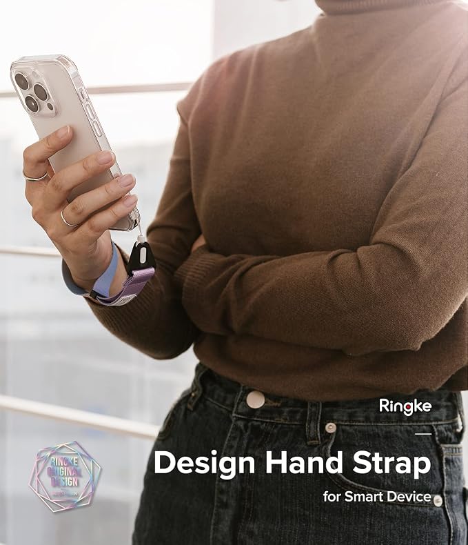 Ringke Hand Strap [Phone Wrist Strap] Designed for Camera Strap and Phone Strap, Adjustable Sturdy Universal Lanyard Compatible with Camera and Phone Case - Aurora