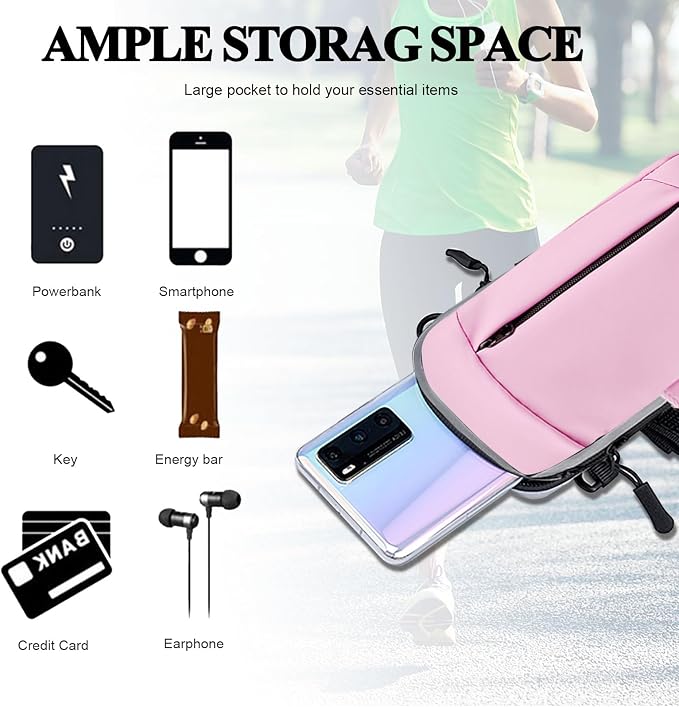Phone Holder for Running Armband Cell Phone Holder,Small Purses for Women Crossbody Kids,iPhone 17 16 15 14 13 12 11 Pro Max Xs Xr X 8 7 Plus SE Mini Galaxy Ultra S26 Note Bags Gym Arm Bands