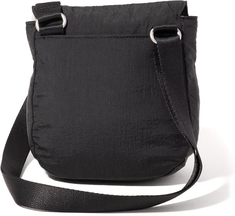 Baggallini Swift Flap Mini Crossbody - 6.3"x7" Lightweight Small Travel Purse with Crossbody Strap and RFID