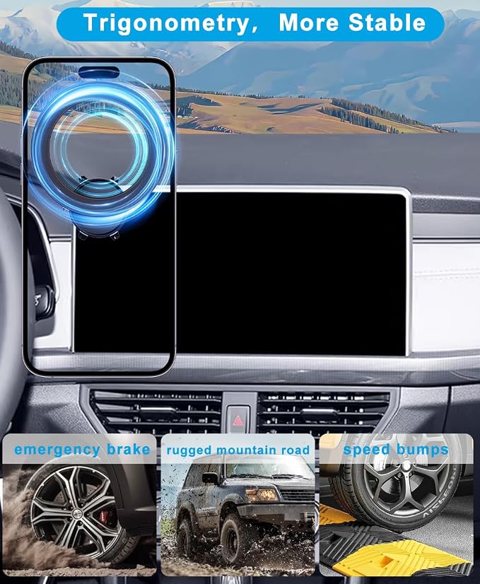 Car Phone Holder for 2025 VW/Volkswagen Tiguan Accessories Dash Mount Cell Phone Holder for 2025 Tiguan for Most Smartphones(15inch Screen)