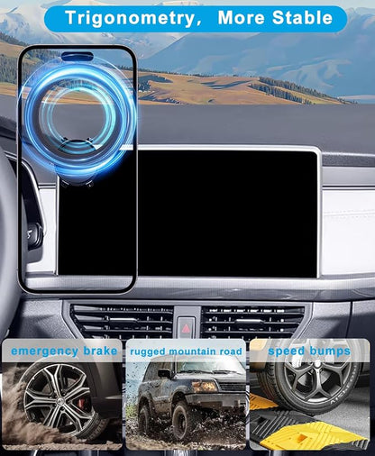 Car Phone Holder for 2025 VW/Volkswagen Tiguan Accessories Dash Mount Cell Phone Holder for 2025 Tiguan for Most Smartphones(15inch Screen)
