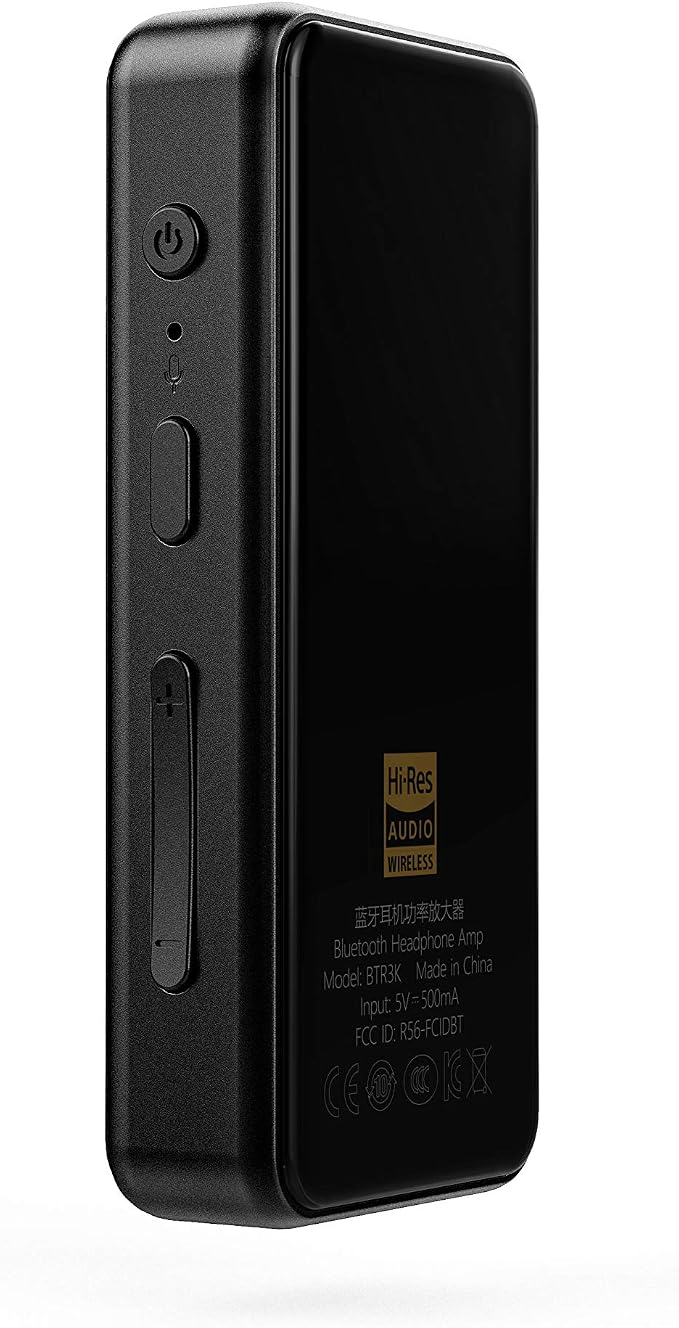 FiiO BTR3K Receiver Amplifier Bluetooth Headphone Amp High Resolution Support aptX HD/aptX LL/LDAC for Car Audio/Home TV/Speaker/Smartphones/PC (3.5mm/2.5mm Output)