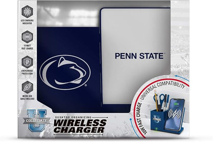 SOAR NCAA Unisex Cell Phone Wireless Charging Stand and Desktop Organizer