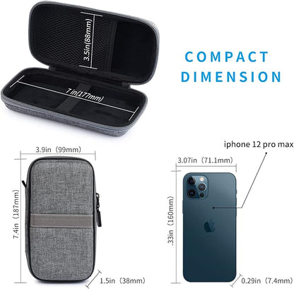 Skynew Power Bank Case for INIU 20000mAh Power Bank, Portable Charger Case for Durecopow 20000mAh Solar Power Bank and iMuto 30000mAh Power Bank with Carabiner