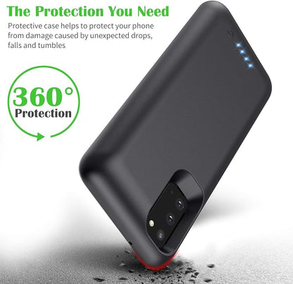 Feob Battery Case for Galaxy S20[6.2 inch], 7500mAh Rechargeable Portable Charger Case Extended Battery Pack for Samsung Galaxy S20 (Not for S20 Plus,S20+,S20 Utral,S20FE)