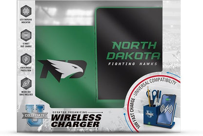 SOAR NCAA Unisex Wireless Charging Stand with Desktop Organizer