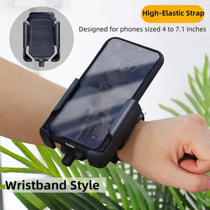 Running Armband 2-in-1 Wrist & Arm Phone Holder for Running/Cycling – 360° Swivel, Fits iPhone/Samsung 4.0-7.0 Inch Smartphones