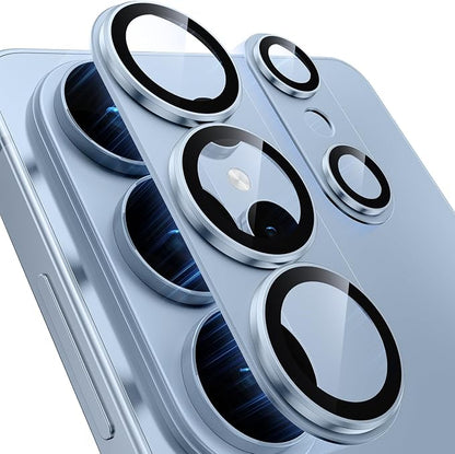 for Samsung Galaxy S26 Ultra Camera Lens Protector - Matte Titanium Alloy [Military Grade Shatterproof] [Strong Adsorption] Glass Camera Screen Protector for S26 Ultra, Blue