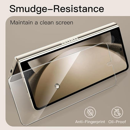 JETech Front Screen Protector for Samsung Galaxy Z Fold 5, 3-Pack | 9H Tempered Glass, HD Clear, Anti-Scratch Protection, Easy Installation Tool