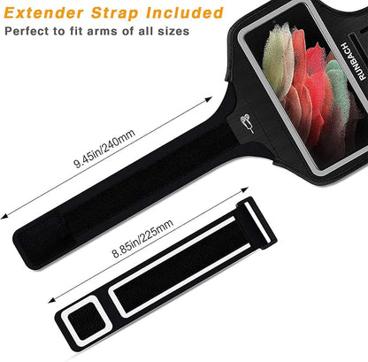 Armband for Samsung Galaxy S25 Ultra/S24 Ultra/S23 Ultra/S22 Ultra/S21+ 5G/S21 Ultra/S20 Ultra/Note 20 Ultra,Galaxy F16/F06/F05/A56/A36/A26/A16/M16/M06/M05/M55(Black)