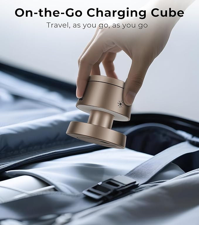 4-in-1 Magnetic Wireless Charging Station for iPhone 17/16/15/14 Pro Max, with Night Lamp and 20W Adapter Wireless Charging Station Fast Charging for Apple Watch, Earphones & Multiple Devices