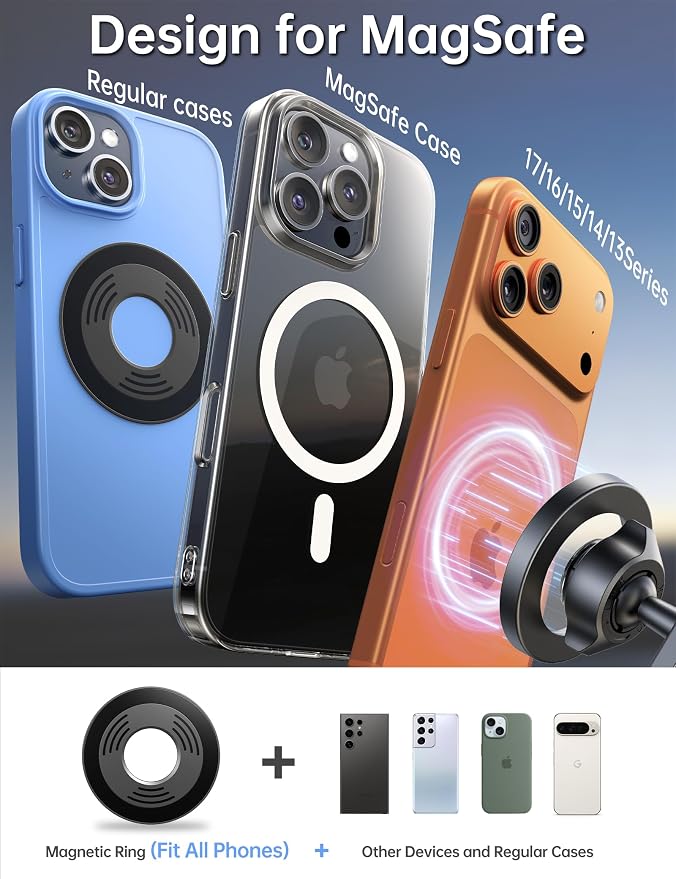 Magnetic Golf Cart Phone Holder for MagSafe Gym Mount【Strong Magnets】Magnetic Phone Holder for Golf Cart Phone Mount for iPhone 17 16 15 Fits EZGO Club Car Yamaha Icon Golf Accessories For Men Gifts