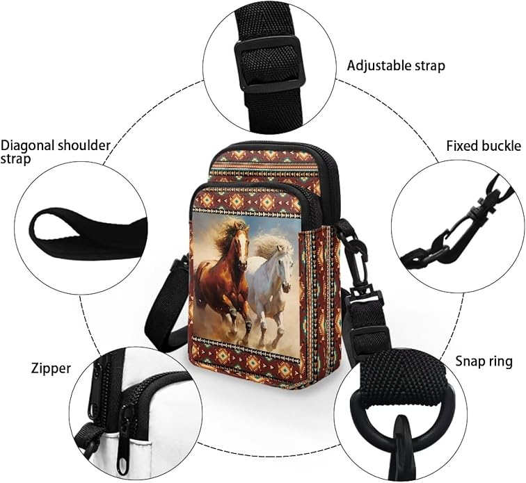 DISNIMO Small Crossbody Bags for Women Trendy Cross Body Cell Phone Shoulder Bags Purses with Adjustable Strap
