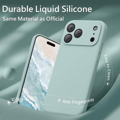 FireNova Magnetic for iPhone 17 Pro Case, Compatible with MagSafe, [Integrated Silicone Camera Control Button] [Camera Protection] Anti-Scratch Microfiber Lining Phone Case, 6.3", Mint Green