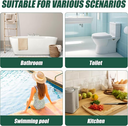 Shower Phone Holder Waterproof, 360° Rotatable Adjustable Retractable Shower Phone Case Holder, Bathroom Wall Phone Mount Stand, Touchscreen Anti Fog Shower Phone Case for 4-7" Cellphones (Green)