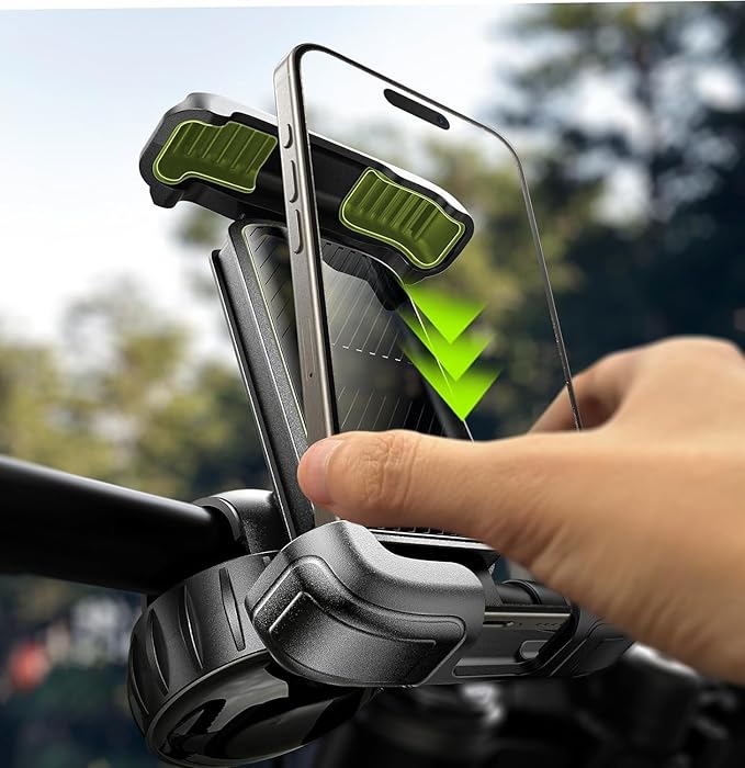 LISEN Bike Phone Holder, easy install motorcycle phone mount