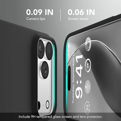 GONEZ Magnetic for iPhone 17 Pro Case, Compatible with MagSafe, [Screen Protector + Camera Lens Protector], Liquid Silicone Anti-Scratch Shockproof Protective Phone Case 6.3 inch, Black