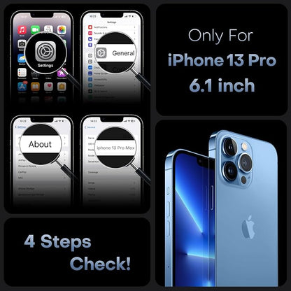 TOCOL Magnetic for iPhone 13 Pro Case Clear, Upgraded Full Camera Protection, Compatible with Magsafe, Drop Protection, Phone Cover for iPhone 13 Pro 6.1 inch (Clear)