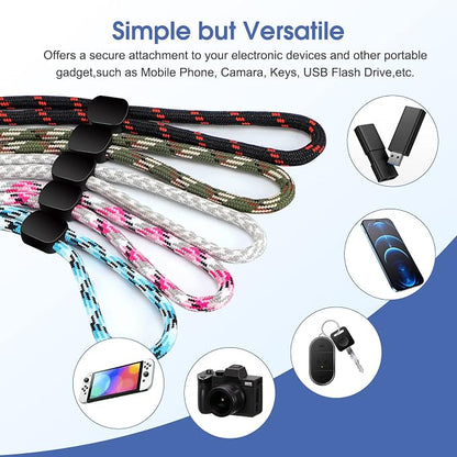 FrgKbTm Hand Wrist Strap Lanyard, Adjustable Nylon Colorful for Mobile Phone, Camara, USB Flash Drive, ID Name Tag Badge