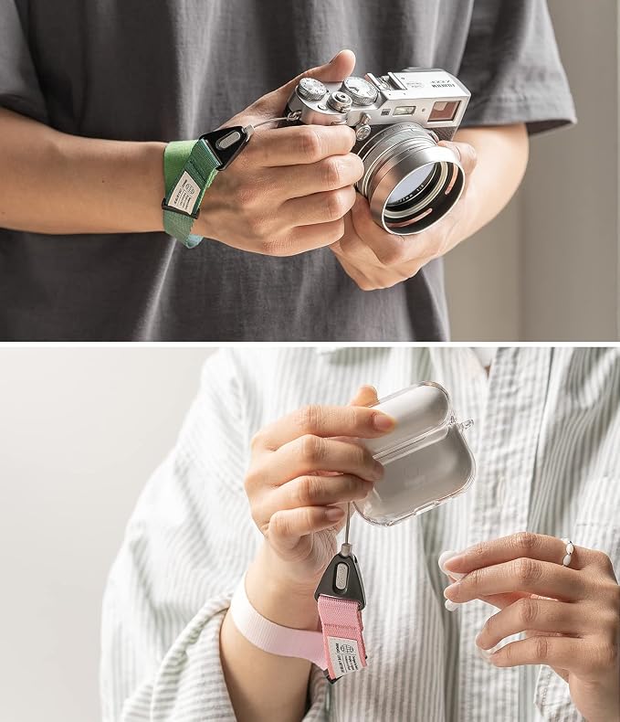 Ringke Hand Strap [Phone Wrist Strap] Designed for Camera Strap and Phone Strap, Adjustable Sturdy Universal Lanyard Compatible with Camera and Phone Case - Forest