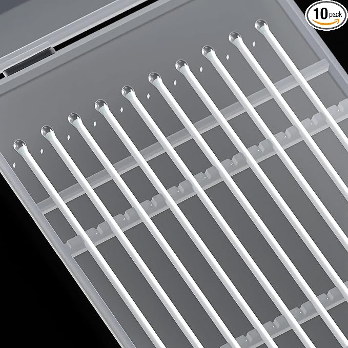 Reusable ESD Safe Gel Swabs with Paper Handle (2.5mm) - Anti-Static Sticky Tool for Camera Sensors, Semiconductors - No Residue, No Scratches, Multi-Use Cleaning (High Viscosity-10PCS)