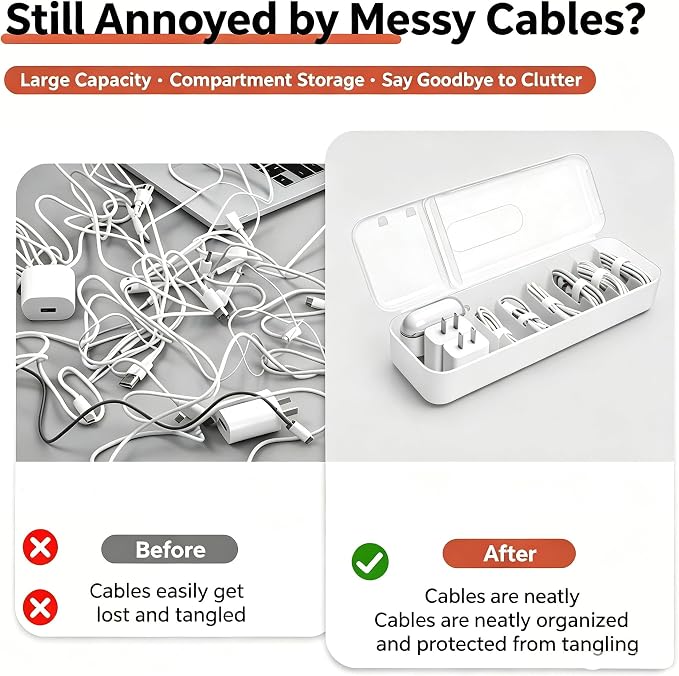 3 Pack Charger Cord Storage,Multipurpose Cable Organizer Bags, Fits Home Office Charger Organizers, Power Cord Organizer.