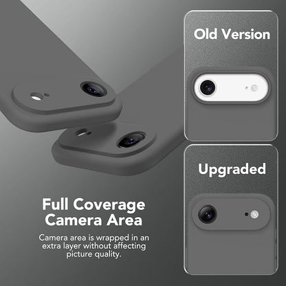 Magnetic for iPhone Air Case, Compatible with MagSafe, [Full Camera Protection][Screen Protector] Silicone Shockproof Protective Phone Case for iPhone 17 Air 6.5", Dark Gray