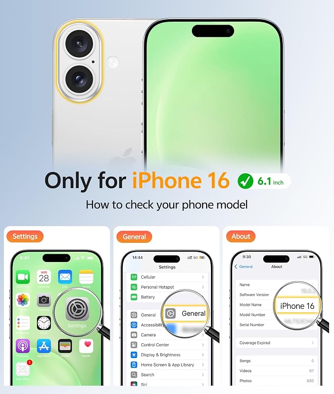 FNTCASE for iPhone 16 Case: [Compatible with Magsafe] Translucent Matte Cases with [Full Camera Protection] [Screen Protector] Military Grade Shockproof Protective Phone Cover - Green