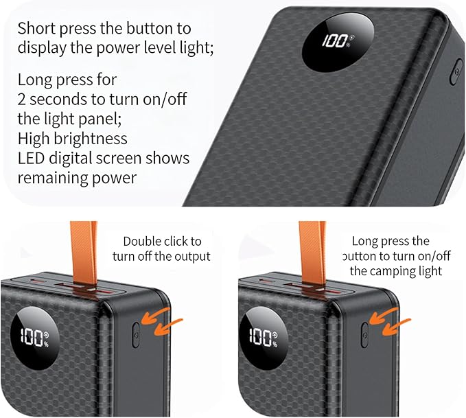 ordinarYone 12Slots 21700 Battery Box High Capacity Battery Charging Case for Camping Hiking Easy Assembly Not need Soldering