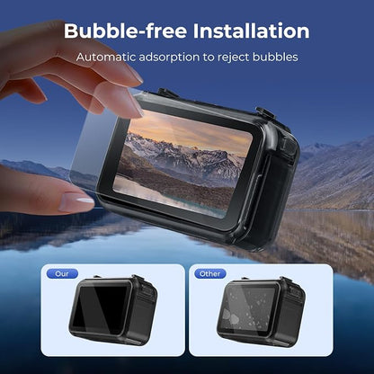 SMALLRIG 3 Pack Screen Protector, Tempered Glass Screen Protector for DJI Osmo Nano, Ultra-thin and Hardness with Cleaning Tool and Filter Cloth