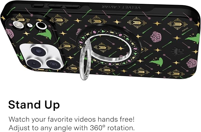 VELVET CAVIAR Compatible with MagSafe Phone Grip 2.0 | Cute Magnetic Ring Holder | Finger Loop Kickstand | Pop On Accessory for iPhone 17, 16, 15, 14, 13, 12 | Best Witches