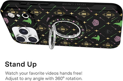 VELVET CAVIAR Compatible with MagSafe Phone Grip 2.0 | Cute Magnetic Ring Holder | Finger Loop Kickstand | Pop On Accessory for iPhone 17, 16, 15, 14, 13, 12 | Best Witches