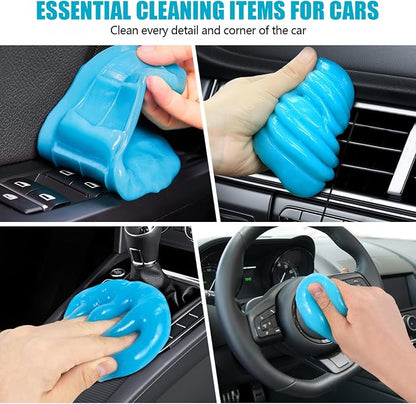 SenseYo 2 Pack Car Cleaning Gel Putty, Car Interior Cleaner Slime Auto Detailing Tools Universal for Notebook Keyboard Camera