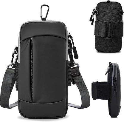 Phone Holder for Running Armband Cell Phone Purse Crossbody for Women Men Kids,iPhone 17 16 16e 15 14 13 12 11 Pro Max Xs Xr X Plus Air SE Mini Galaxy Ultra Edge S26 S25 S24 Note Bag Arm Band
