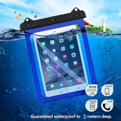 AICase Universal iPad Waterproof, Dry Bag Pouch for iPad Pro 10.5, New iPad 9.7 2017/2018, iPad Pro 9.7, iPad Air/Air 2, Tablets up to 11.5 Inch (Blue)