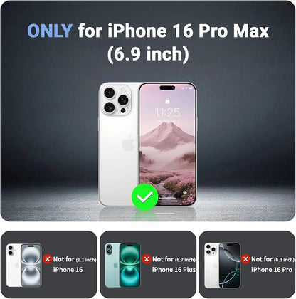 jaroco Magnetic for iPhone 16 Pro Max Case, [Compatible with MagSafe][Military Grade Drop Protection][Heavy Duty Protection][Non-Slip][Shockproof] 2-Layer Durable Bumper Phone Case 6.9''-Pink