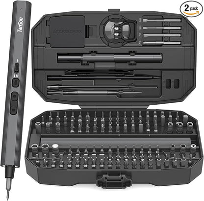 Precision Electric Screwdriver Set,160-in-1 Mini Electric Screwdriver,650mAh Rechargeable Screwdrivers,S2 Magnetic Bit,3 Torque Settings,Repair Tool Kit for Computer Phone Laptop Camera Watch Glasses